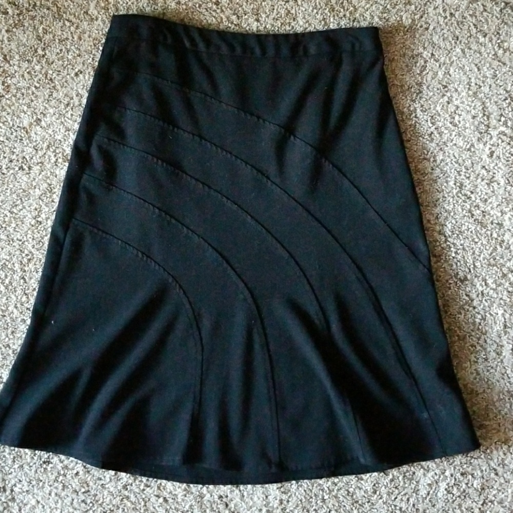 *Final Price* Black Flare Midi Skirt size 8